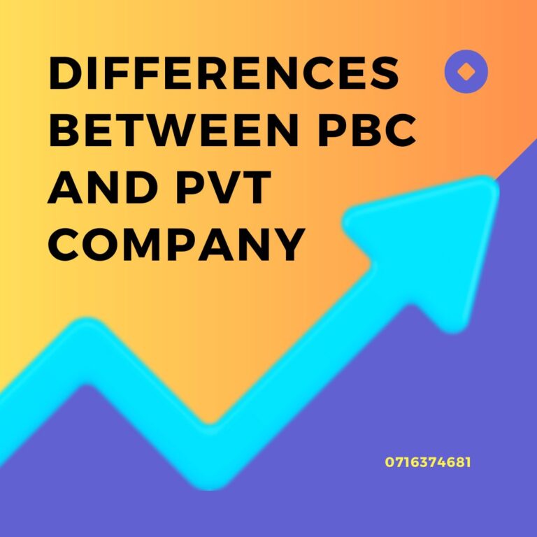 The main differences between a Private Business Corporation (PBC) and a Private Limited Company (PLC) in Zimbabwe are: